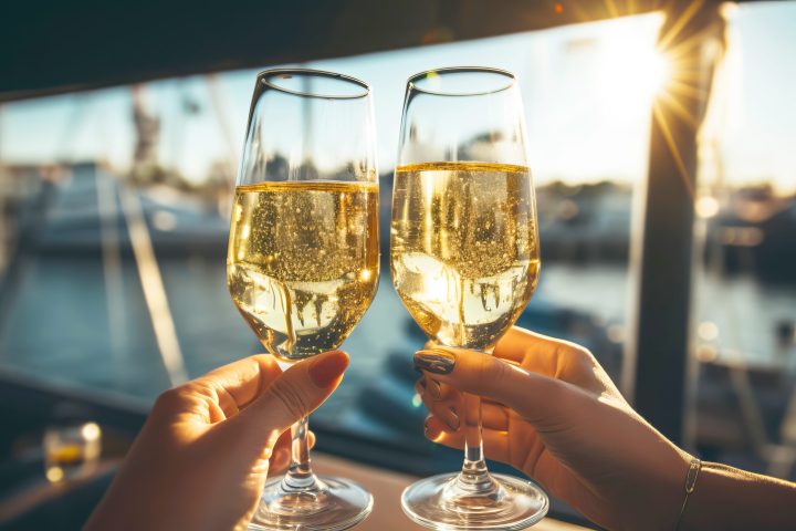 a close up of a person holding a wine glass