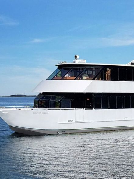 a small boat in a large body of water